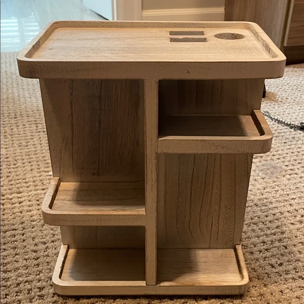 Rustic Wooden Bath Organizer